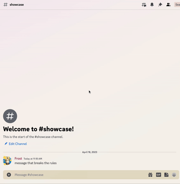 Reporting a message